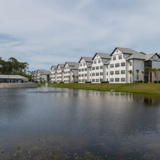 apartments overlooking water