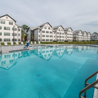 apartments looking over resort-style pool